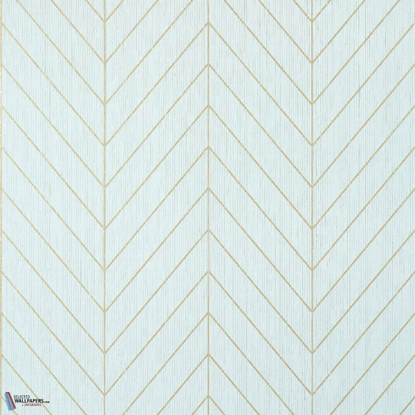 Land Bridge-Thibaut-behang-Robin's Egg & Metallic-Rol-Selected Wallpapers