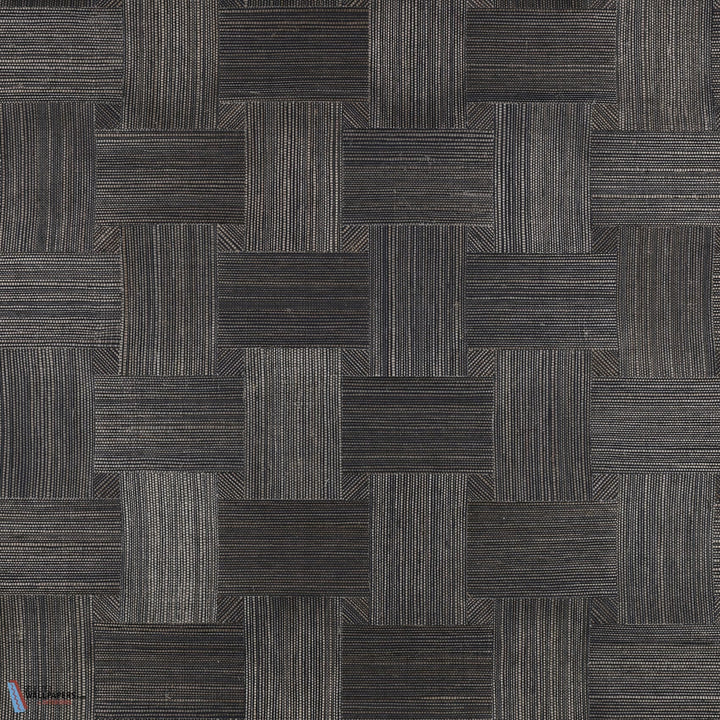 Lattice Mosaic-behang-Tapete-Mark Alexander-Anthracite-Rol-MW143/04-Selected Wallpapers