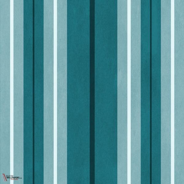 Lauriston Stripe behang-House of Hackney-Cerulean-200 cm-Selected-Wallpapers-Interiors