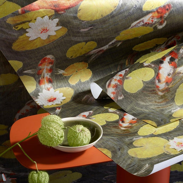 Le Bassin Aux Nénuphars Tapete-Pierre Frey-Selected Wallpapers-Interiors