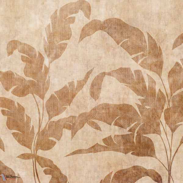 Leaves shadow behang-Coordonne-Camel-Non Woven-Selected-Wallpapers-Interiors