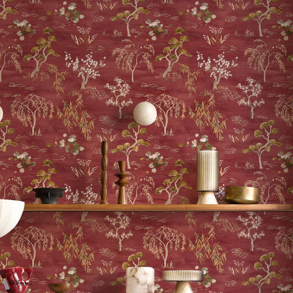 Legendes wallpaper-Casamance-Selected Wallpapers-Interiors