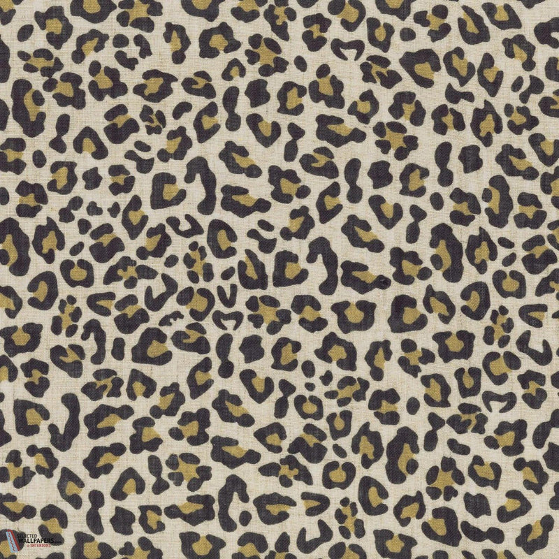 Léo fabric in Naturel noir by Casamance
