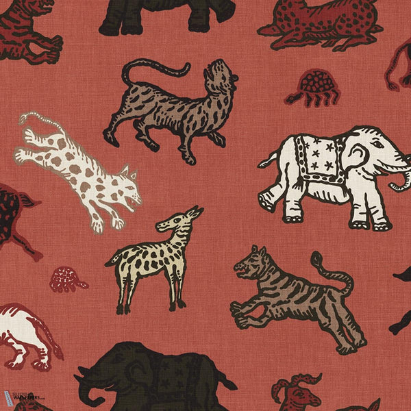 Leonard wallpaper-Sandberg-Red-Mattic-M2-Selected Wallpapers-Interiors