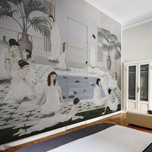 Les Baigneurs wallpaper-LondonArt-Selected Wallpapers-Interiors