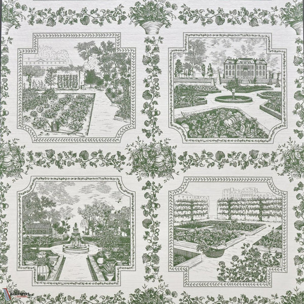 Les Quatre Potagers Tapete-Pierre Frey-Vegetal-Meter (M1)-Selected Wallpapers-Interiors