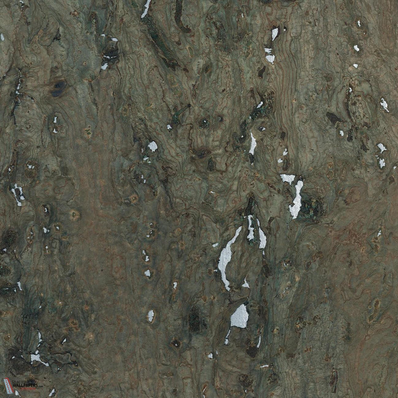 Liege wallpaper in Argent Epicea by CMO Paris