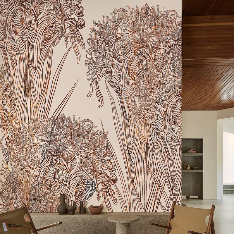 Lilly wallpaper by Wall & Deco
