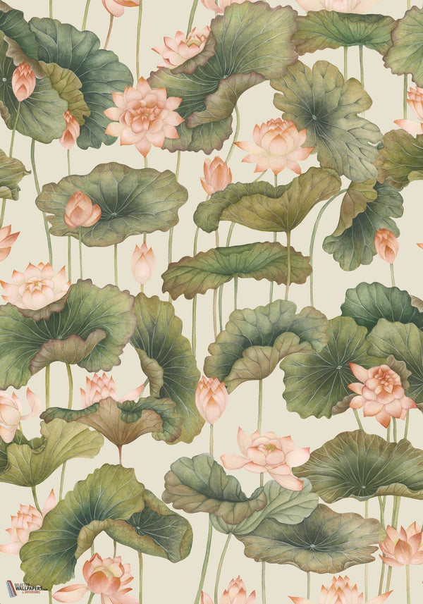 Lily Lotus behang-Cole & Son-Selected-Wallpapers-Interiors