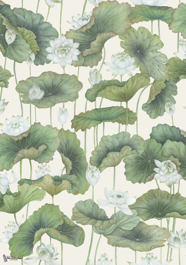 Lily Lotus behang-Cole & Son-Selected-Wallpapers-Interiors