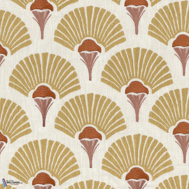 Linefolia stof-Casamance-Jaune Vanille-Meter (M1)-Selected-Wallpapers-Interiors