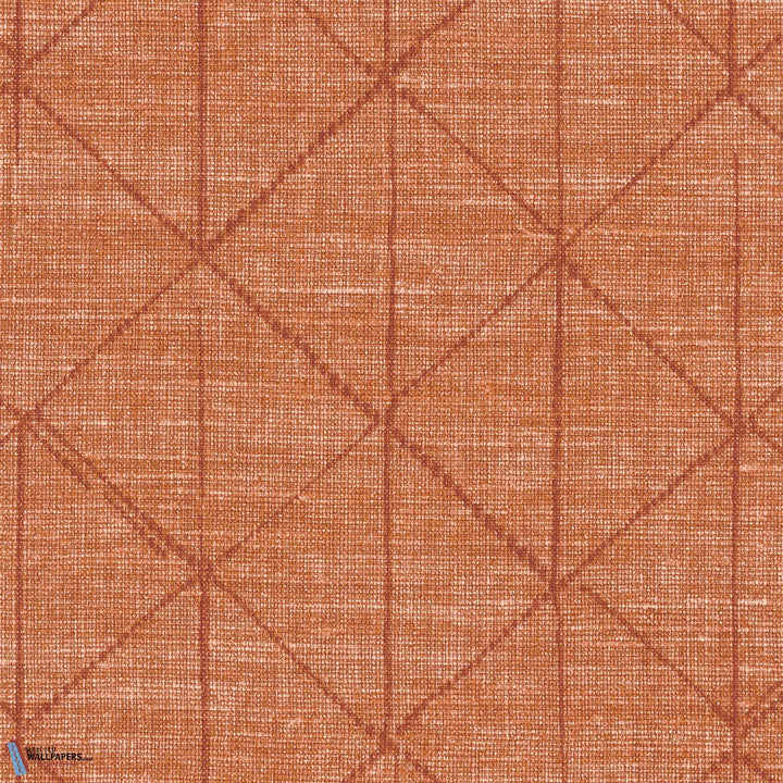 Lino Motif-Texdecor-wallpaper-behang-Tapete-wallpaper-Orange-Meter (M1)-Selected Wallpapers