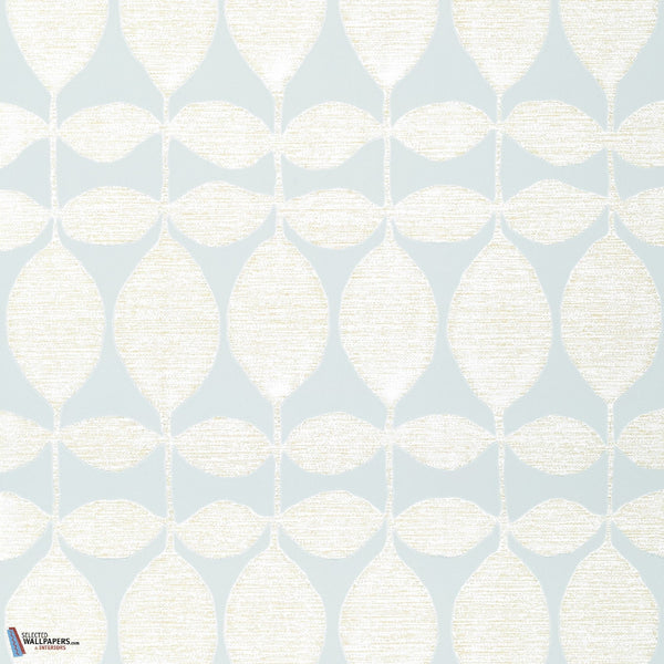 Lola-Thibaut-Tapete-Pearl on Soft Blue-Rolle-Selected Wallpapers