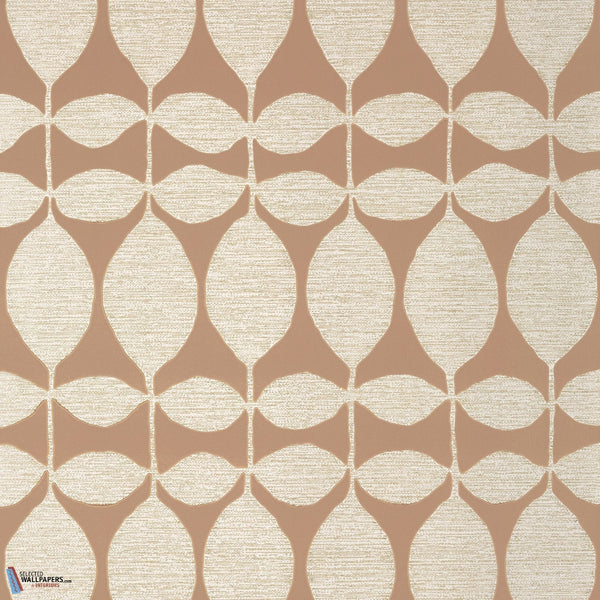 Lola-Thibaut-Tapete-Metallic Pewter on Rust-Rolle-Selected Wallpapers