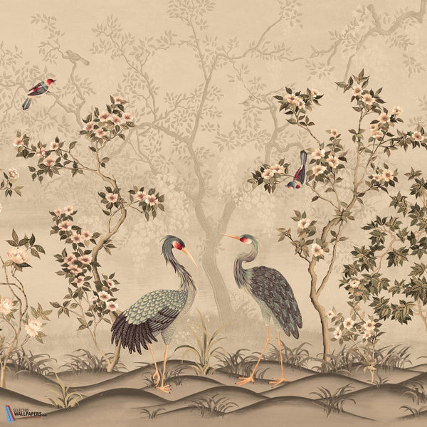 Love Birds-Behang-Presence-Light-Silk Vinyl-PS111/01-Selected Wallpapers
