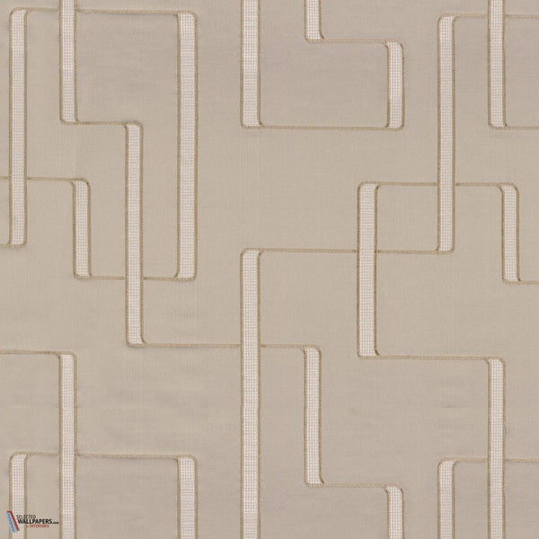 Lusio stof-Casamance-Marron glacé-Meter (M1)-Selected Wallpapers-Interiors