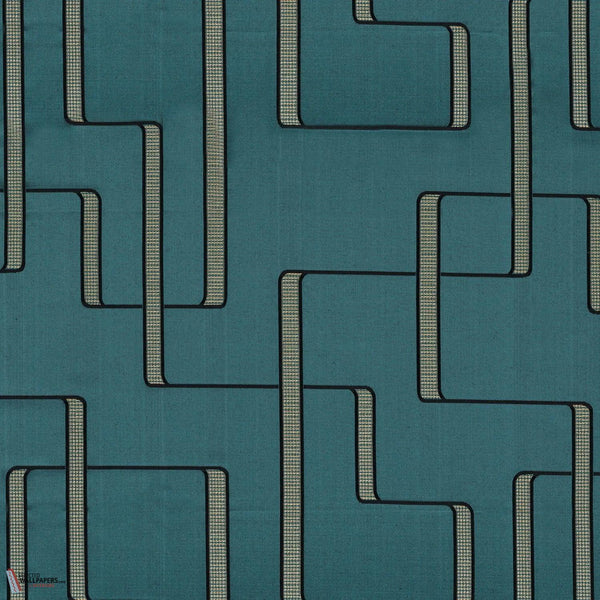 Lusio stof-Casamance-Pétrole-Meter (M1)-Selected Wallpapers-Interiors