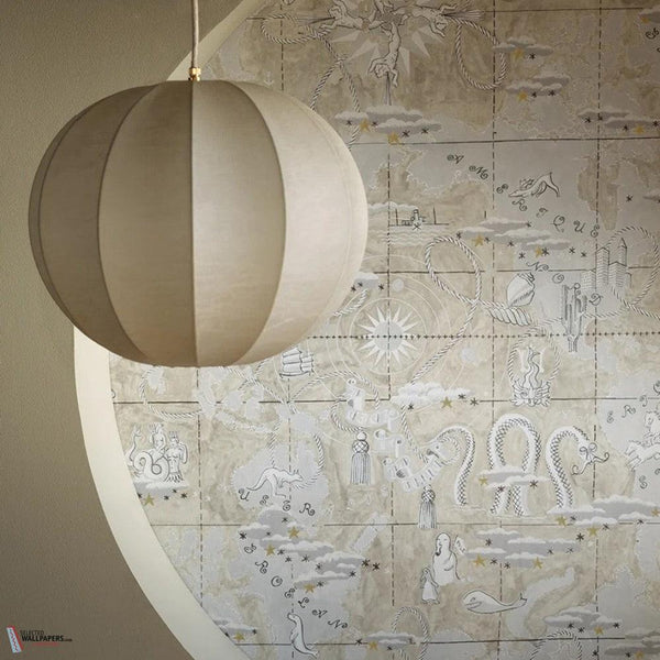 Magellan Tapete-Pierre Frey-Selected Wallpapers-Interiors
