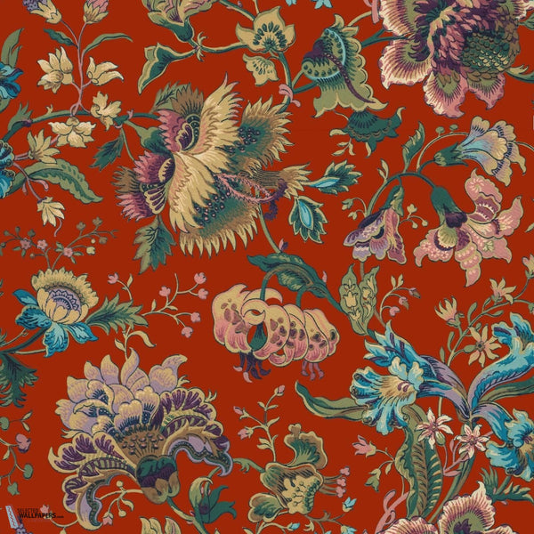 Majorelle behang-House of Hackney-Henna-200 cm-Selected-Wallpapers-Interiors
