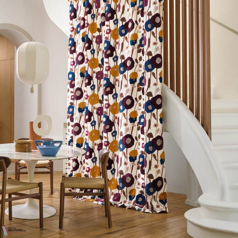 Manali fabric-Casamance-Selected-Wallpapers-Interiors