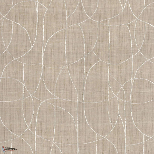 Mandala stof-Casamance-Ivoire-Meter (M1)-Selected Wallpapers-Interiors