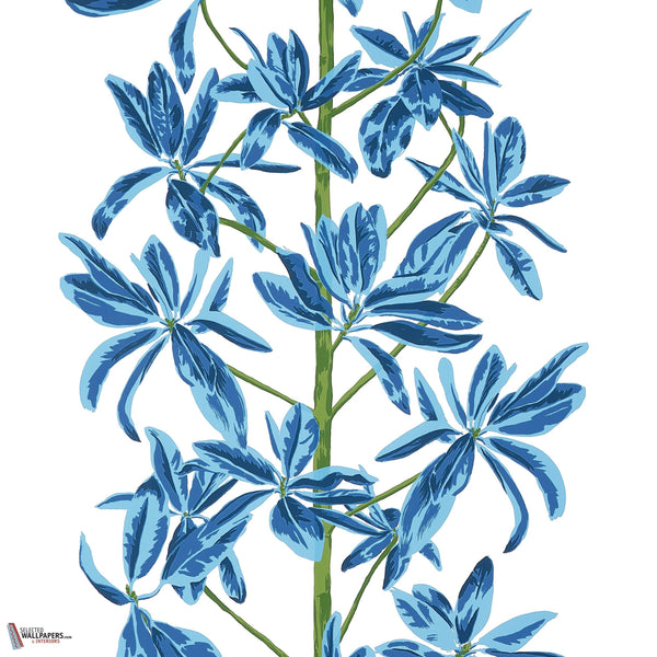 Mangrove tree behang-Thibaut-Blue and white-Rol-Selected Wallpapers-Interiors