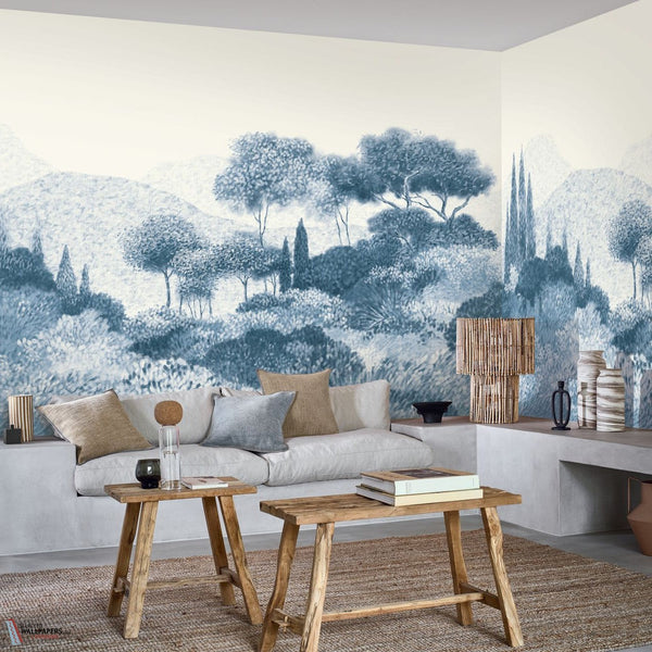 Maquis Corse wallpaper-Casamance-Selected-Wallpapers-Interiors