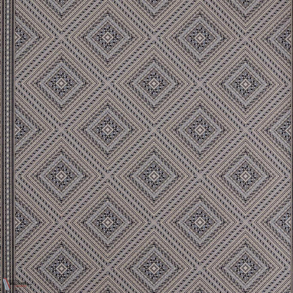 Marquetry Trellis behang-Zoffany-Slate-Meter-Selected Wallpapers-Interiors