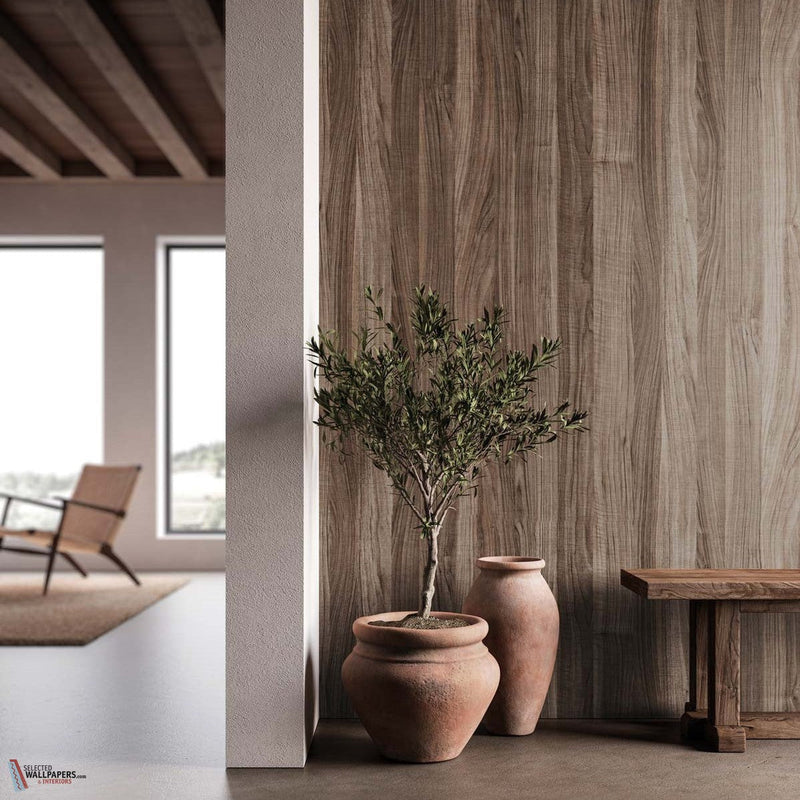 Materia wood behang-INSTABILELAB-Selected-Wallpapers-Interiors