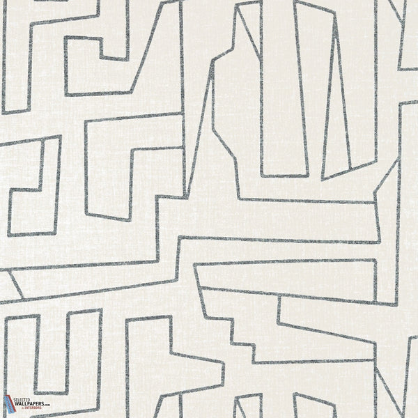 Matrix-Thibaut-Tapete-Black on Beige-Rolle-Selected Wallpapers
