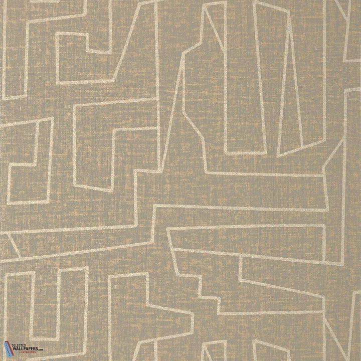 Matrix-Thibaut-wallpaper-behang-Tapete-wallpaper-Metallic Gold and Grey-Rol-Selected Wallpapers