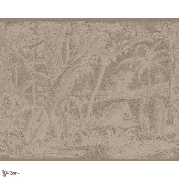 Maximus behang-Casamance-Brun Tabac-Set-Selected-Wallpapers-Interiors