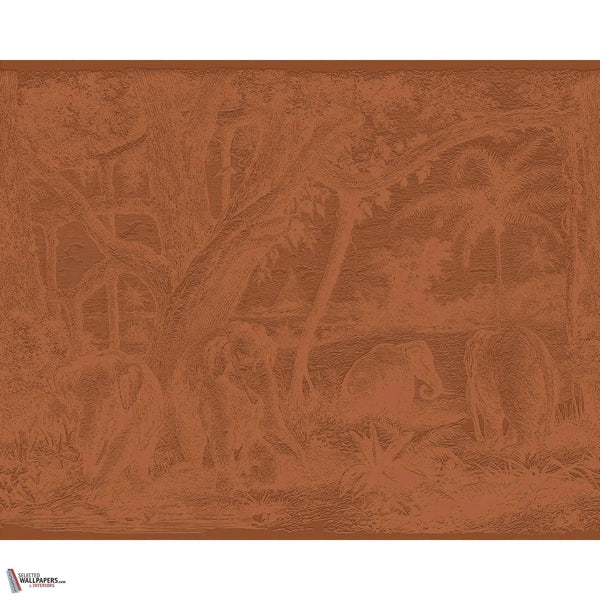 Maximus behang-Casamance-Terracotta-Set-Selected-Wallpapers-Interiors