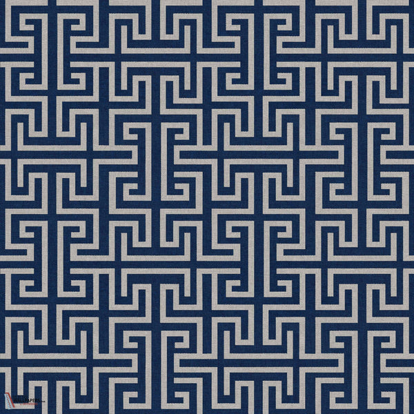 Maze wallpaper-Coordonne-Navy-Non Woven-Selected-Wallpapers-Interiors