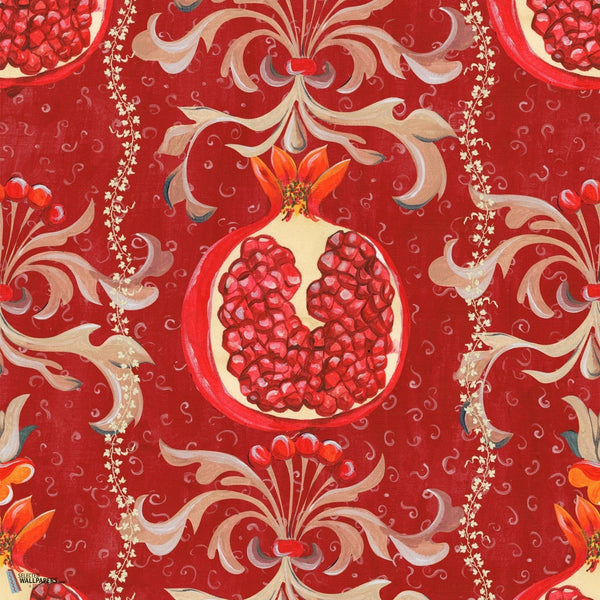 Melagranata-Mind the Gap-wallpaper-Red-300 cm (standaard)-Selected-Wallpapers-Interiors