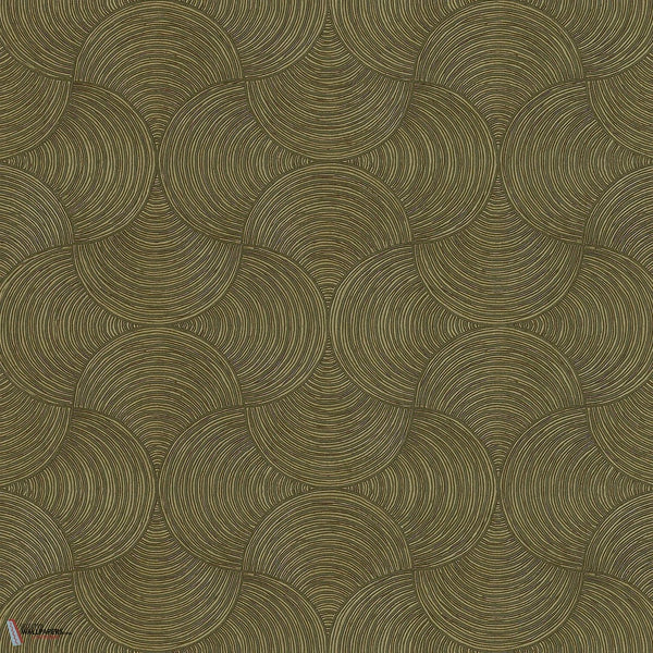 Meteore wallpaper-Casamance-Kaki/Bronze-Roll-Selected-Wallpapers-Interiors