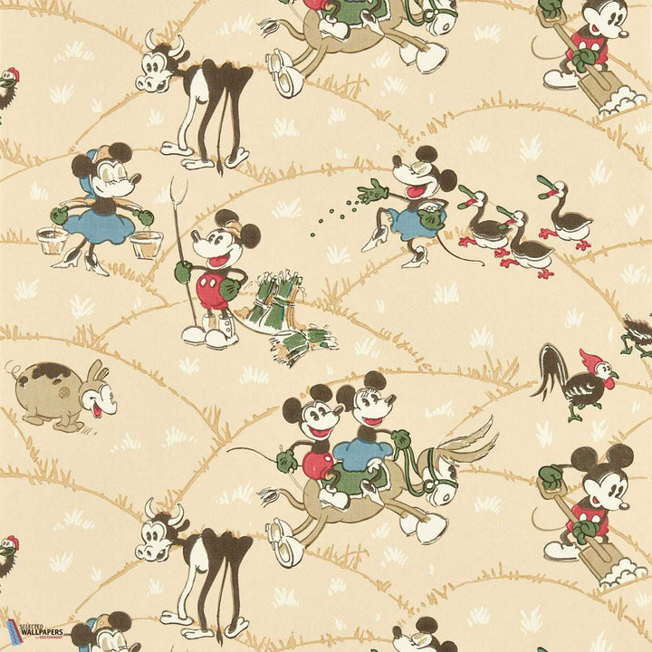 Mickey - At The Farm-behang-Tapete-Sanderson-Butterscotch-Rol-217267-Selected Wallpapers