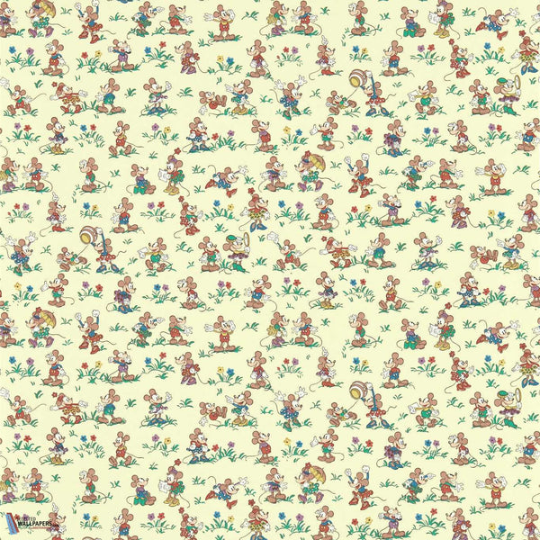 Mickey & Minnie-behang-Sanderson-Rhubarb & Custard-Rol-217262-Selected Wallpapers