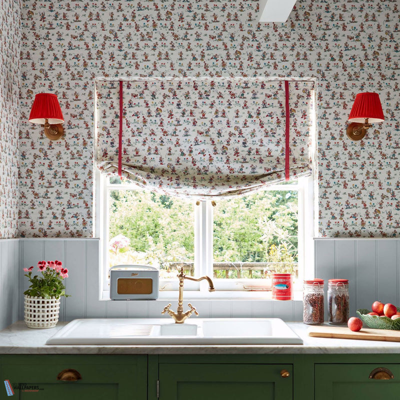 Mickey & Minnie papel pintado de Sanderson