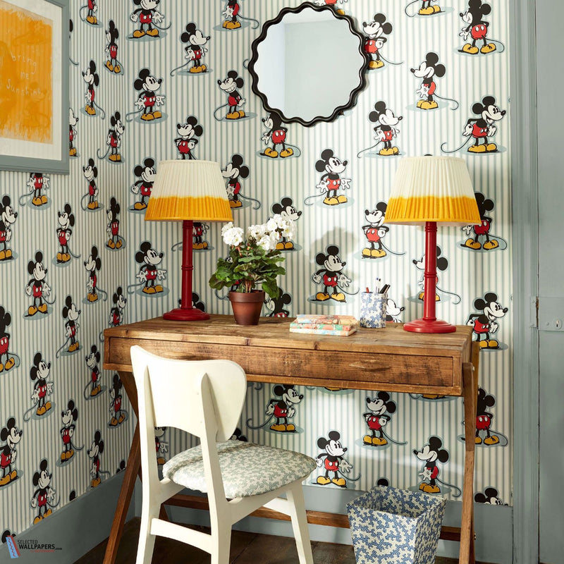 Mickey Stripe behang van Sanderson