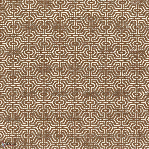 Milan stof-Casamance-Cognac-Meter (M1)-Selected Wallpapers-Interiors