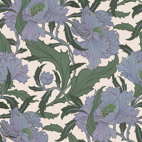 Minerva behang-House of Hackney-Periwinkle-200 cm-Selected-Wallpapers-Interiors