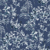 Ming Pagoda-Coordonne-behang-Navy-Non Woven-Selected-Wallpapers-Interiors