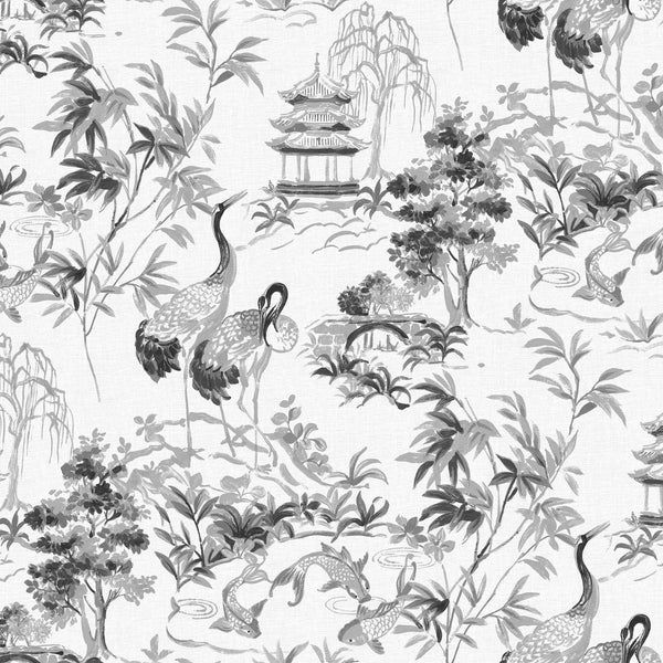 Ming Pagoda-Coordonne-behang-Nacre-Non Woven-Selected-Wallpapers-Interiors