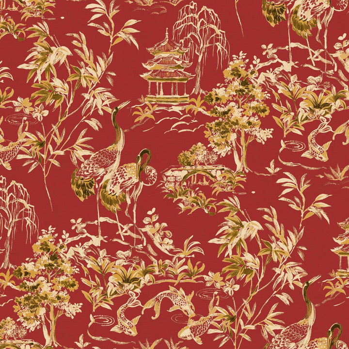 Ming Pagoda-Coordonne-behang-tapete-wallpaper-Ruby-Non Woven-Selected-Wallpapers-Interiors