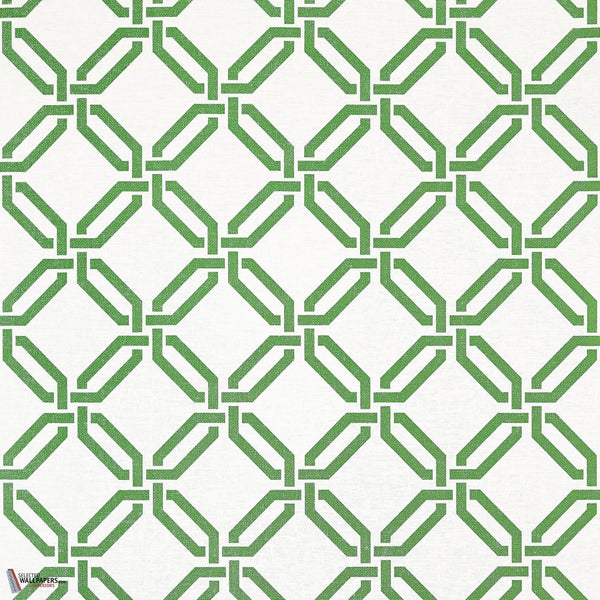 Miramar way behang-Thibaut-Green-Rol-Selected Wallpapers-Interiors