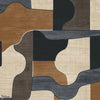 Modernismo wallpaper-Casamance-Anthracite/Marine-Roll-Selected-Wallpapers-Interiors