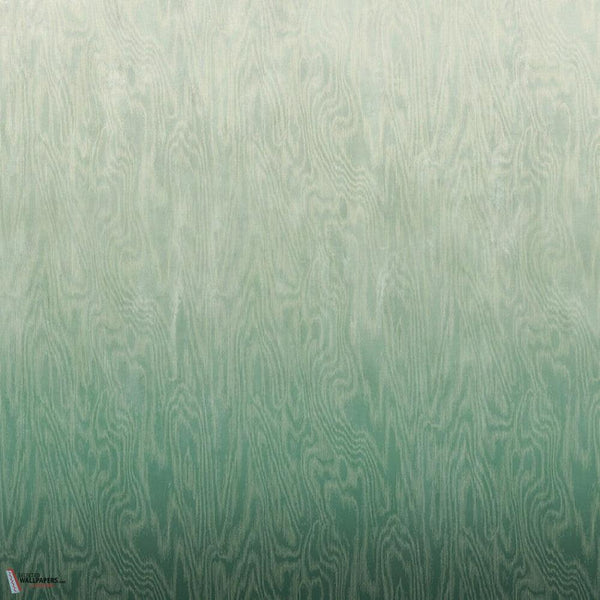 Moiré wallpaper-Masureel-Green-Paneel A-260 cm-Selected Wallpapers-Interiors