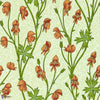 Monkshood-wallpaper-Morris & Co-Tangerine/Sage-Roll-Selected-Wallpapers-Interiors