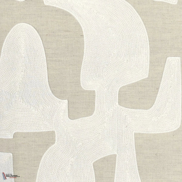 Monodie Tapete-Casamance-Ivoire Craie-Meter (M1)-Selected-Wallpapers-Interiors